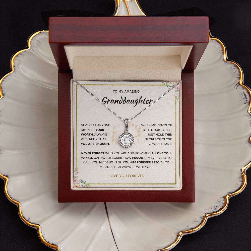 Granddaughter - You Are Enough - Eternal Hope Necklace